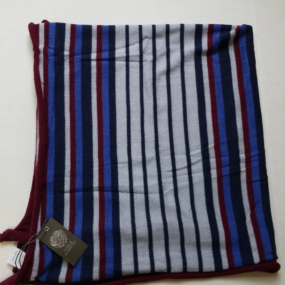 Vince Camuto Women's Stripe Knit Scarf/Bandana NWT